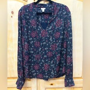 Hinge Tie Neck Peasant Blouse